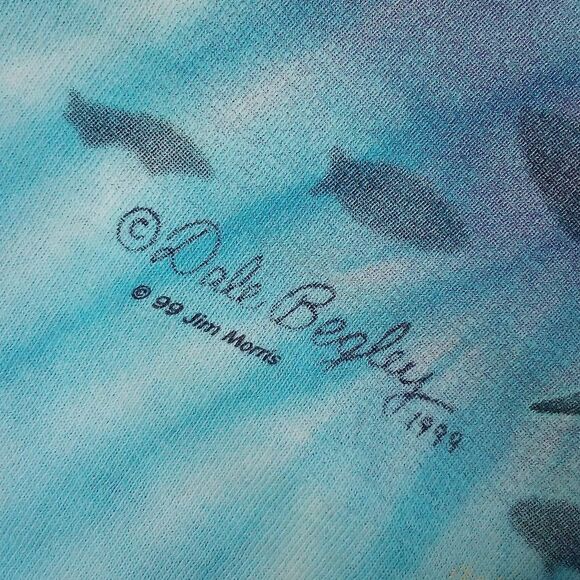 Vintage Dolphins Ocean Tie Dye T-Shirt - Picture 4 of 9